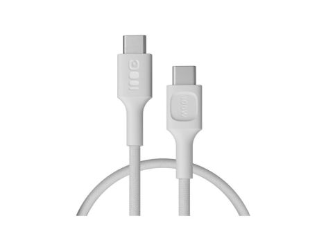 KABEL USB-C / USB-C Greencell PowerStream 30cm PD 100W biały w oplocie
