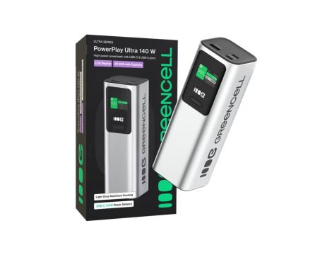 POWERBANK Greencell PowerPlay Ultra 25200mAh SZYBKIE ŁADOWANIE 140W 2x USB-C PD 1x USB-A