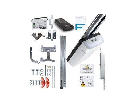 Zestaw FAAC D1000 FDS do bram garażowych z 3m szyną dwuczęściową kewlarową