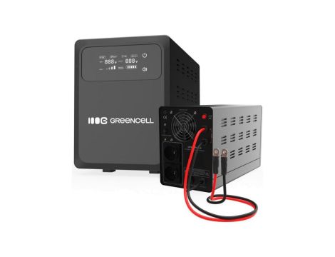 UPS ZASILACZ AWARYJNY Greencell PowerCore 800VA 500W AVR 12VDC LCD