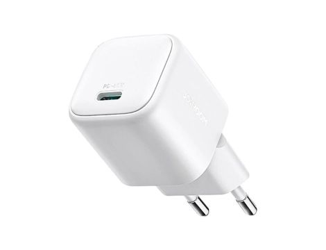 Ładowarka sieciowa Joyroom JR-TCG15 Mini 30W GaN USB-C biała