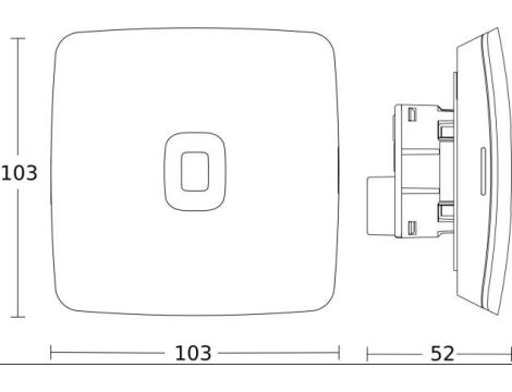 Czujnik prawdziwej obecności zmierzchu EO IP AP czarny - 6