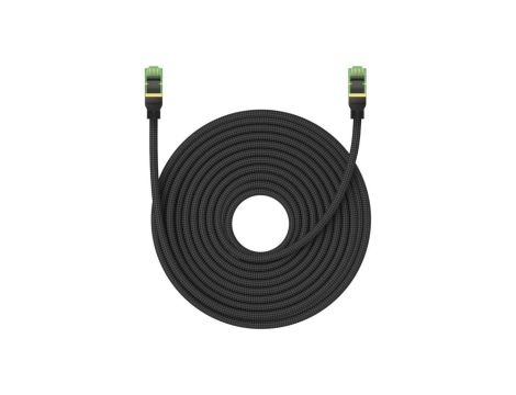 Baseus szybki kabel sieciowy RJ45 cat. 8 40Gbps 20m pleciony czarny
