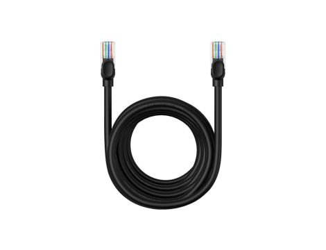 Kabel Ethernet Baseus High Speed Cat 5 RJ-45 1000Mb/s 8m okrągły - czarny