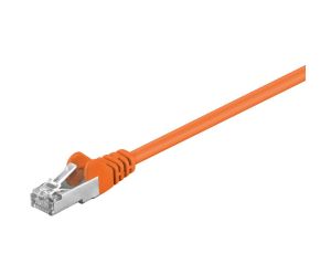 CAT 5e Kabel łączący, SF/UTP, Pomarańczowy - Długość kabla 0.5 m