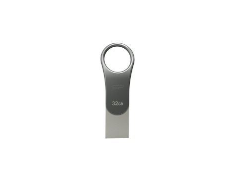 Pendrive Silicon Power Mobile SP032GBUC3C80V1S (32GB USB 3.1, USB typ A, USB-C kolor srebrny)