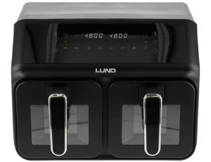 LUND FRYTKOWNICA BEZTŁUSZCZOWA 2200W 4L+4L CZARNA