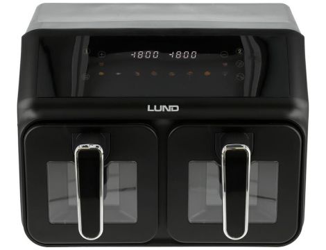 LUND FRYTKOWNICA BEZTŁUSZCZOWA 2200W 4L+4L CZARNA