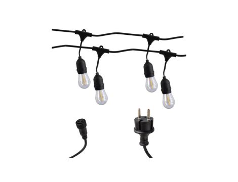 GIRLANDA OGRODOWA LED 10 METRÓW 10 ŻARÓWEK 1W E27 2700K