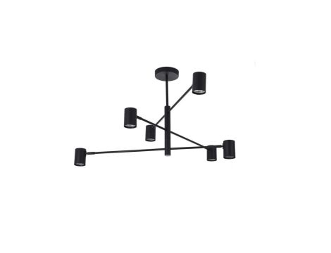 Lampa wisząca Snow 6 czarna 6xGU10 Light Prestige