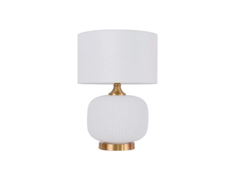 Lampa stołowa Tamiza 48 cm biała 1xE27 Light Prestige