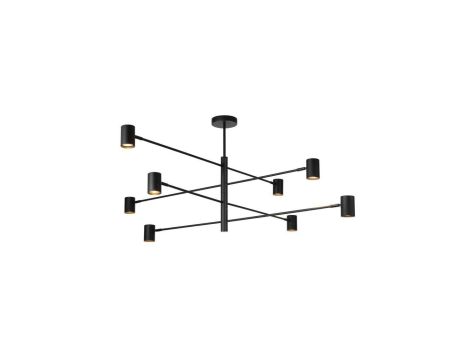 Lampa wisząca Snow 8 czarna 8xGU10 Light Prestige