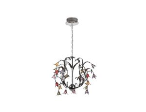 Lampa wisząca Hawai srebrna 20xG4 Light Prestige