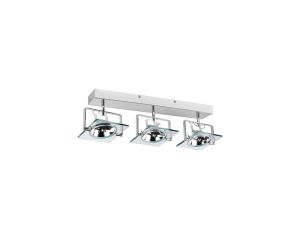 Plafon kinkiet Industrial srebrny 3xQR111 Light Prestige