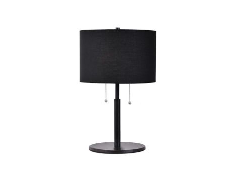 Lampa stołowa Fogo czarna 2xE27 Light Prestige