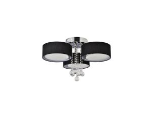 Plafon Gambela czarny 3xE27 LED Light Prestige