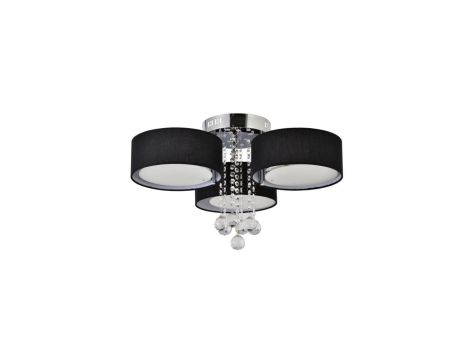 Plafon Gambela czarny 3xE27 LED Light Prestige