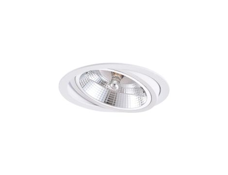 Ruchome oczko podtynkowe Nero białe 1xGU10 Light Prestige