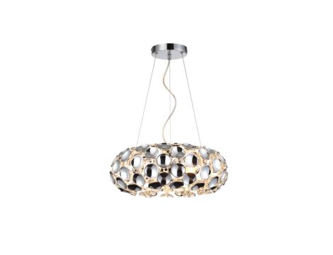 Lampa wisząca Ferrara srebrna 3xE14 Light Prestige