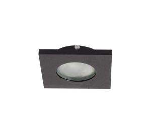 Oczko podtynkowe kwadratowe Lagos czarne IP65 1xGU10 Light Prestige