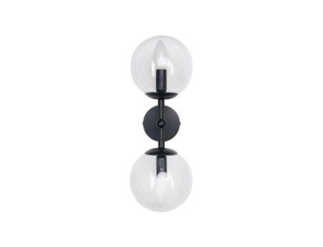 Kinkiet Dorado czarno-transparentny 2xE14 Light Prestige