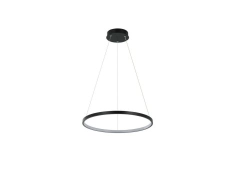 Lampa wisząca Ring 40 cm czarna LED Light Prestige