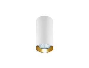 Tuba natynkowa Manacor 13 cm oczko biało - złote 1xGU10 Light Prestige