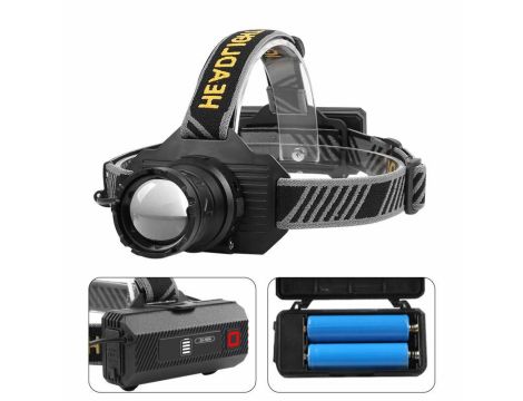 LATARKA LED HEAD LAMP CZOŁOWA  450LM POWER BANK 2400mAh PREMIUM /INDIAN PROFESSIONAL - 4