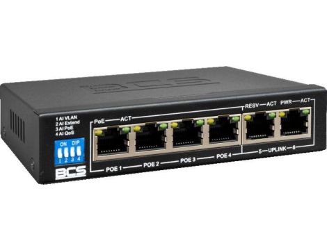 Switch PoE BCS BASIC BCS-B-SP04G02G