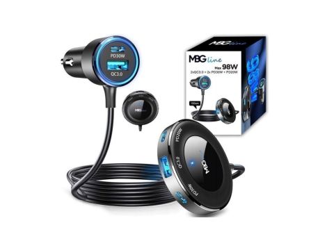 ROZDZIELACZ GNIAZDA ZAPALNICZKI ŁADOWARKA USB PD C78 Pro