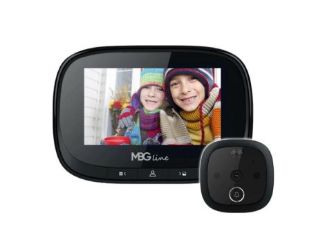 Wizjer do drzwi kamera MBG Line SF55 Black Edition