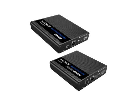 Konwerter HDMI na LAN KASKADA 4K Spacetronik IP SPH-676C - zestaw