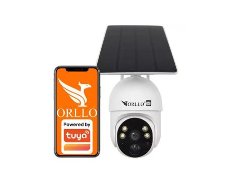 Kamera IP bezprzewodowa 4G LTE obrotowa z panelem solarnym Orllo TZ1 PRO
