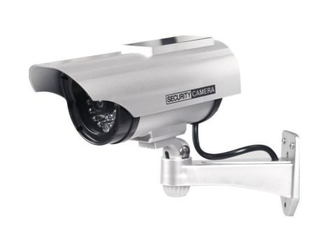 Atrapa kamery tubowej solarna biała AT-1SB-W