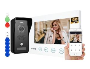 Wideodomofon EURA VDP-42A3 GAMMA+ biały monitor TUYA