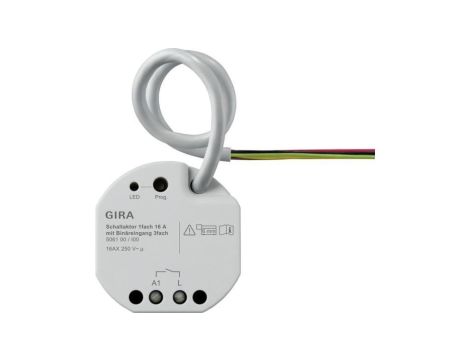 GIRA aktor przekaźnikowy 1x 16 A PT wejście bin. 3x KNX 506100