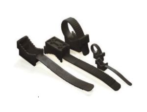 UCHWYT PASKOWY DO MOCOWANIA PRZEWODÓW UP-50UV CZARNY (10szt.)