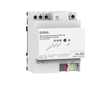 GIRA zasilacz 640 mA z dławikiem KNX ONE 213000