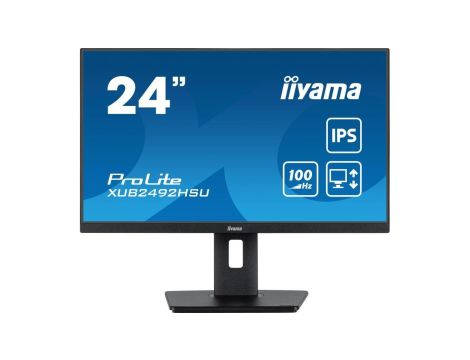 Monitor LED IIYAMA XUB2492HSU-B6 24 cale IPS HDMI DP USB 0,4ms 100Hz