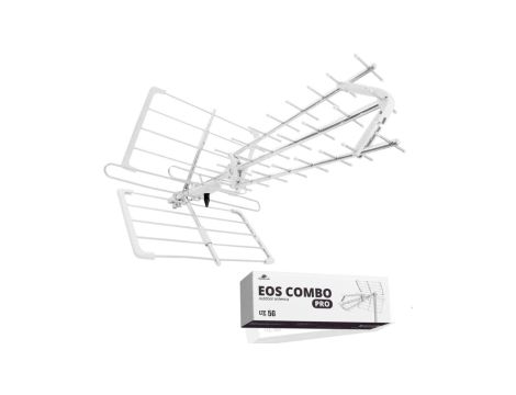 Antena kierunkowa DVB-T2 Spacetronik EOS PRO Combo UHF+VHF LTE 5G (biała)