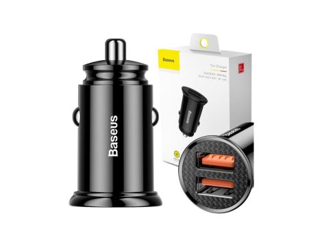 ŁADOWARKA SAMOCHODOWA Baseus Circular CCALL-YD01 30W 5A 2x USB-A QC 3.0