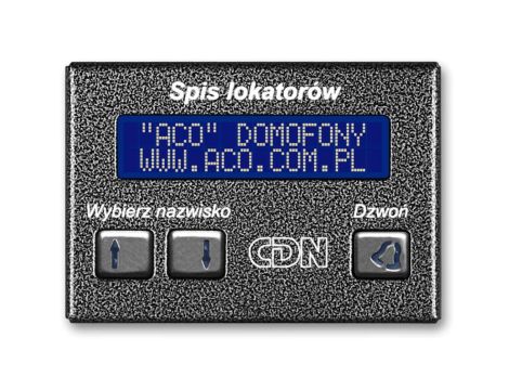 ACO CDN-230E GR Elektroniczny spis lokatorów grafit