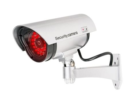 Atrapa kamery tubowej srebrna 30LED AT-2B-S