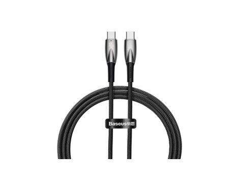 Kabel Baseus CADH000701 USB-C - USB-C PD 100W 5A 480Mb/s 1m - czarny