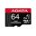 Adata Karta microSD High Endurance 64GB UHS1 U3 V30 A2 100/80MB/s + Adapter