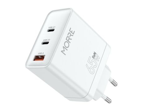 MORRE ŁADOWARKA USB/USB-C 65W BIAŁA