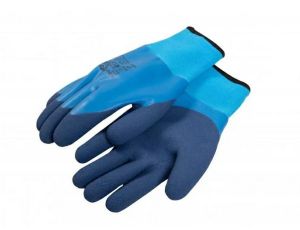 HOGERT RĘKAWICE POWLEKANE LATEKSEM OCIEPLANE DIRK NIEBIESKIE R.10