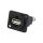 Łącznik USB A - USB A 2.0 FT metal 19x24mm CP30208NMB