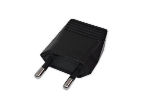 Wtyczka prosta PŁASKA b/u 10A 250V czarna 6118N