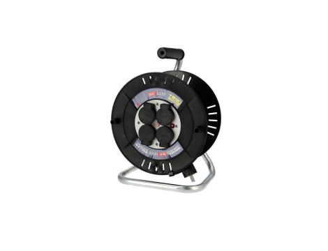 Przedłużacz bębnowy 4-gniazdowy ,IP44, czarny, 3X1,5mm 30m 310.030.302 HOROZ ELECTRIC